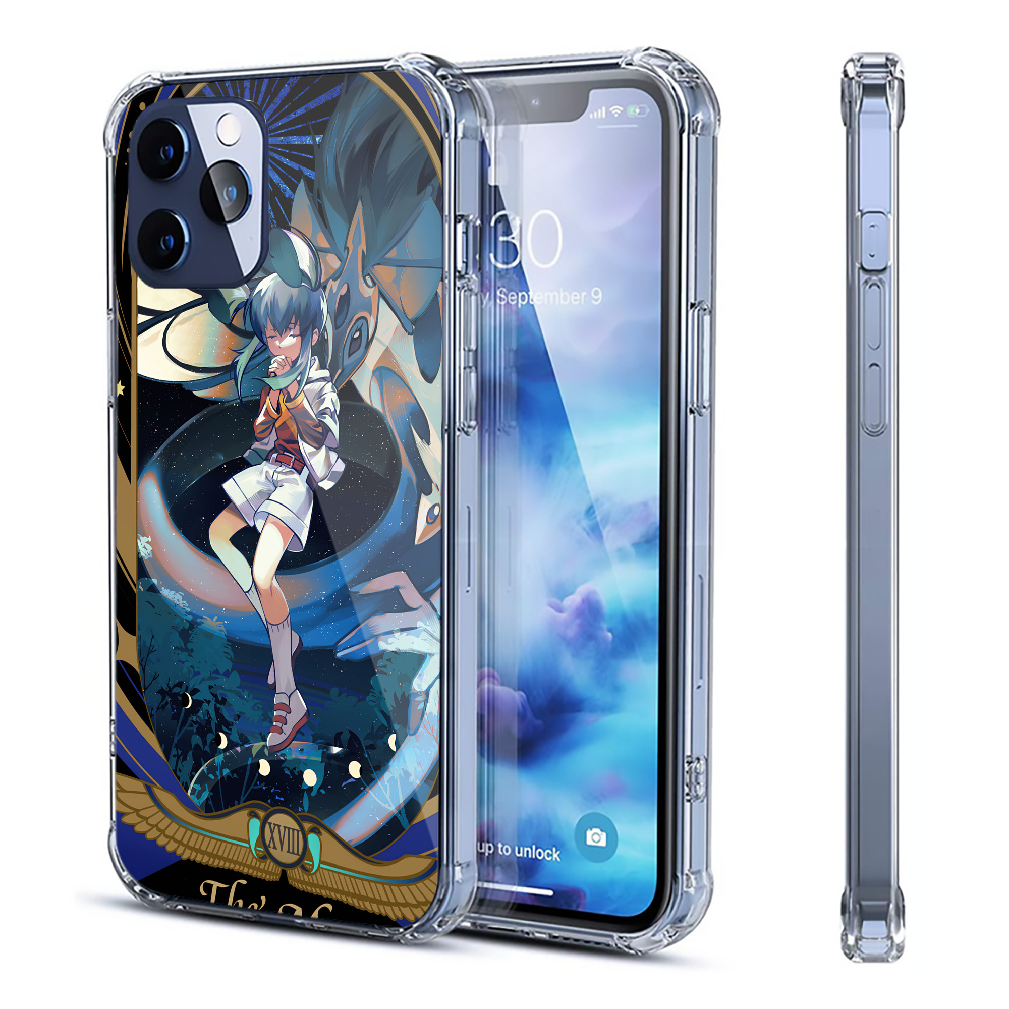 （画像用） 遊☆戯☆王 Yu-Gi-Oh! 【iPhone 12シリーズ対応】透明スマホケース（クリアソフトケース）